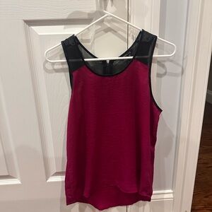 Express Burgundy and Black Tank Top